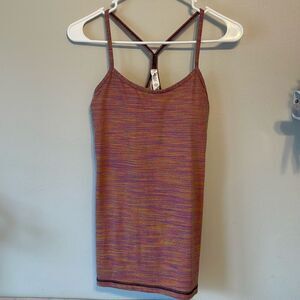 Lululemon Power Y Tank Sz 8 Wee Are From Space Vintage Pink Rainbow Luon 914
